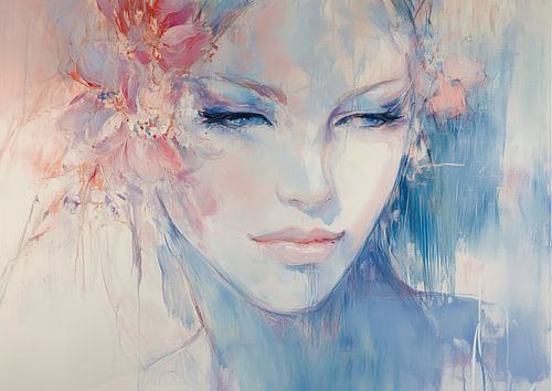Frau und Blume | Frau Blume von Zen und Mehr