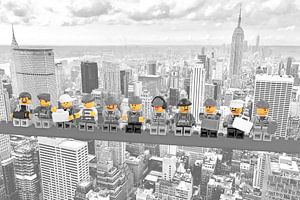 Lunch a top a skyscraper New York Yellow