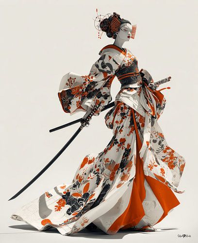 Geisha japonaise - geisha japonaise sur Gelissen Artworks