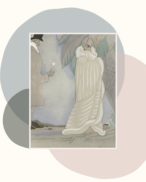 Sleeping beauties | Historische Reclame in een modern Jasje | Art Deco | Pastel kleuren van NOONY
