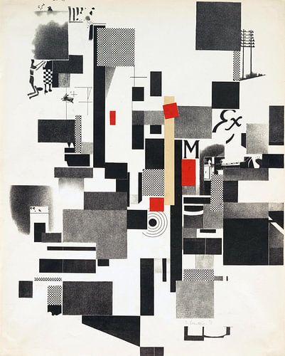 kurt schwitters, zonder titel van merz mappe 3