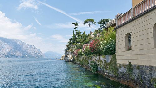 Paysage sur le lac de Garde près de Malcesine