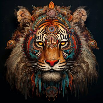 Lion indien/lion autochtone sur The Xclusive Art