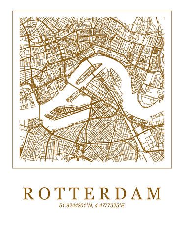 Rotterdam plattegrond Bruin