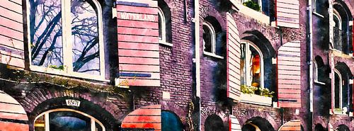 Amsterdam, Prinseneiland – Fassaden von Artist von Amsterdam Highlights