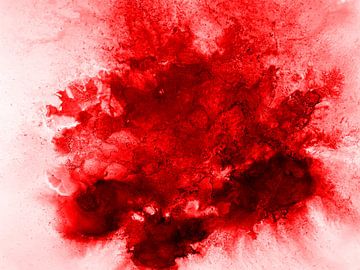 Freudiges Frühlingserwachen in Rot von KW Malerei