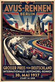 Car race at the Avus, Berlin, 1937.jpg by Theodor Decker