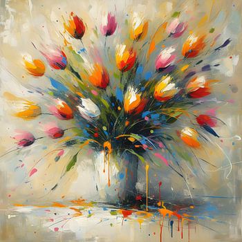 Tulpen in een vaas