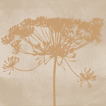 Große Blume I. Wabi-Sabi-Botanikkunst. von Dina Dankers