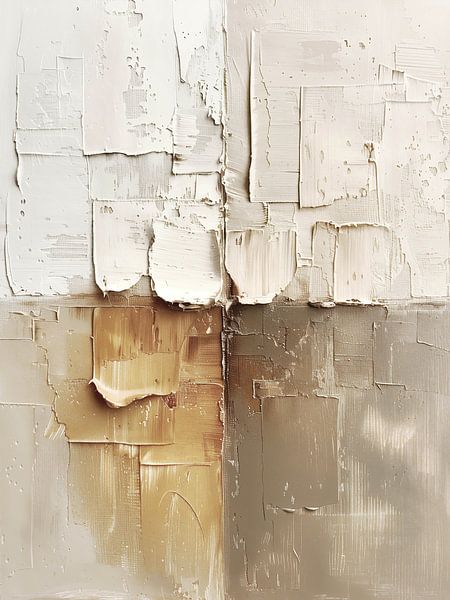 Abstract Composition with Light and Warm Tones by Color Square