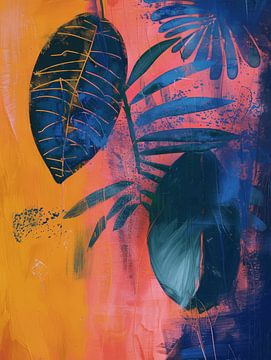 Kleurrijk botanisch, modern en abstract van Studio Allee