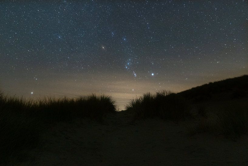Orion above the dune by Marjolein van Roosmalen