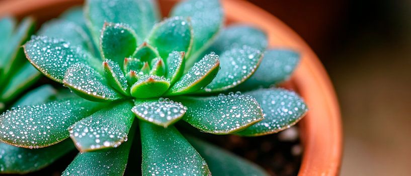 Succulent in flowering pot by Poster Art Shop