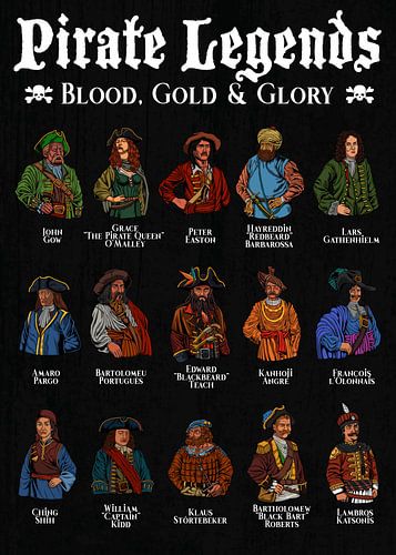 Legendarische piraten - bloed, goud en glorie