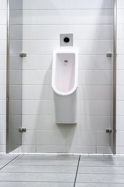 Urinoirs dans les toilettes pour hommes par Marcel Derweduwen
