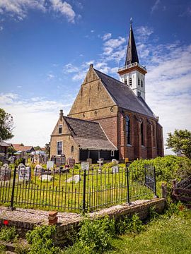 Kirche von Den Hoorn auf der Insel Texel von Rob Boon