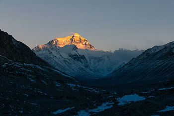 Mount Everest at sunset