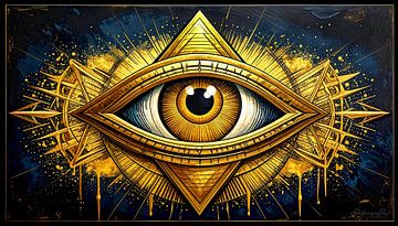 Freimaurer – Im Blick der Vorsehung: Das allwissende Auge zwischen goldener Offenbarung, alchemistischer Materie und der Tiefe des verborgenen Lichts von AidasignArt