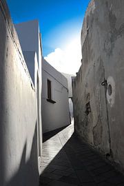 Häuser auf Stromboli von Bert Weber