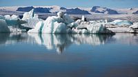 Eissee Jokulsarlon Island von Menno Schaefer Miniaturansicht