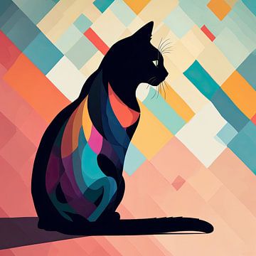 The Abstract Cat by Arjen Roos