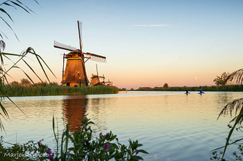 Timeless tranquillity at the windmills of Kinderdijk