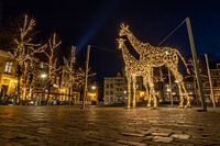 Girafes Objet lumineux à Deventer sur la place Grote Kerkhof