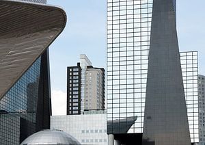 Moderne architectuur in Rotterdam centrum