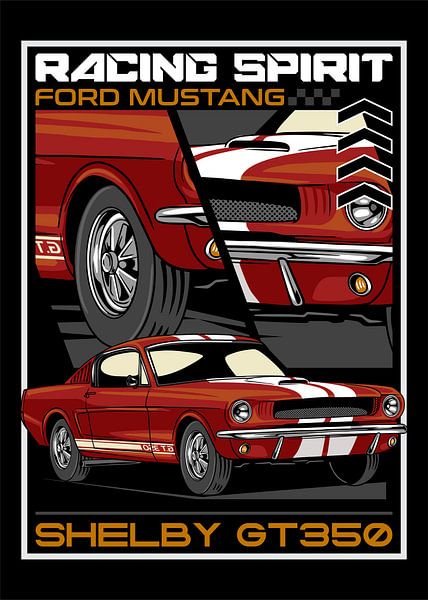 Ford Mustang Shelby GT350 Muscle Car by Adam Khabibi