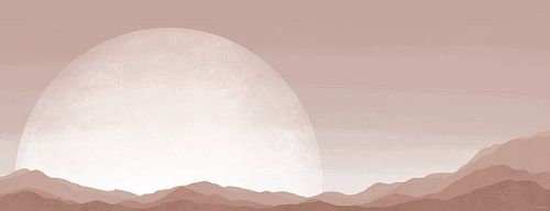 Sonnenuntergang- Pastell Taupe Beige