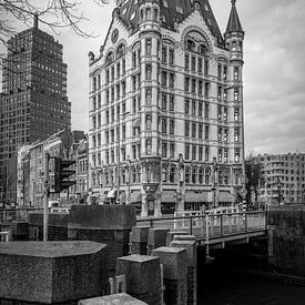 Het Witte Huis, Oude Haven, Rotterdam. Black and white by Marc Goldman