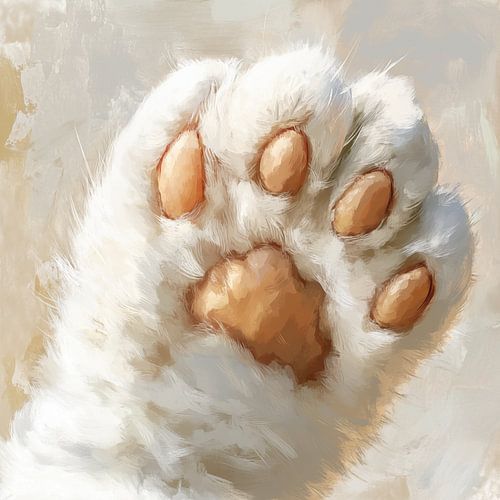 Patte de chat artistique