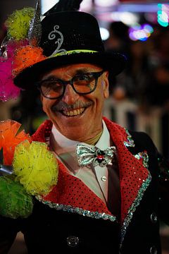 Colourful night Portrait of Carnival in Tenerife by Jos Voormolen