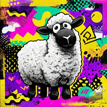 Pop Art Sheep No. 1 by Digital Picture Art
