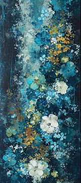 Mer de fleurs turquoise sur Art Merveilleux