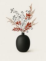 Black vase