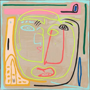 Figuratief abstract - Eerbetoon aan Picasso 09