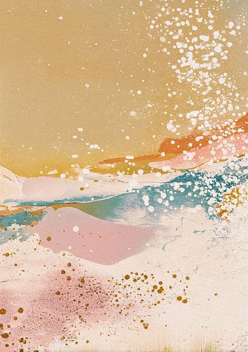 Des couleurs pastel douces et des touches dorées