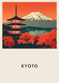 Kyoto – Mid-Century Travel Poster by Albert Klee