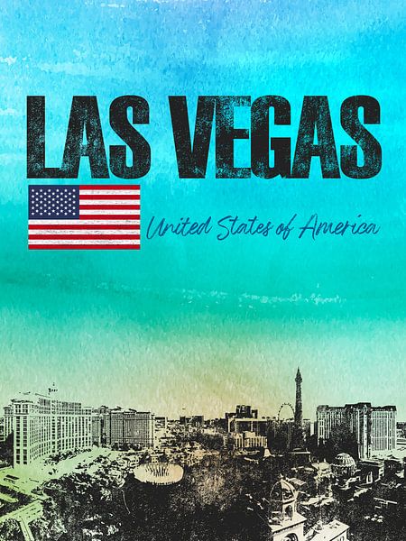 Las Vegas Amerika van Printed Artings