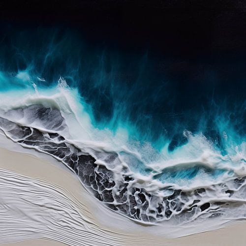 La force bleue de la marine : des turbulences contenues dans la peinture