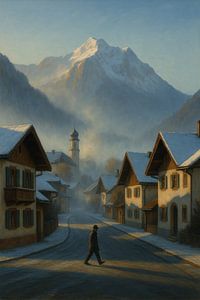 Sérénité matinale à Garmisch-Partenkirchen