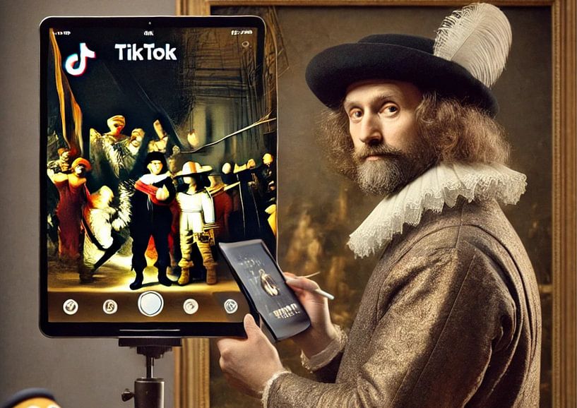 Rembrandt van Rijn on Tik Tok! by Jaap Ros