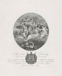 Jan Lodewijk Jonxis, Allégorie de la glorification de Louis Napoléon roi de Hollande, 1806 sur Atelier Liesjes