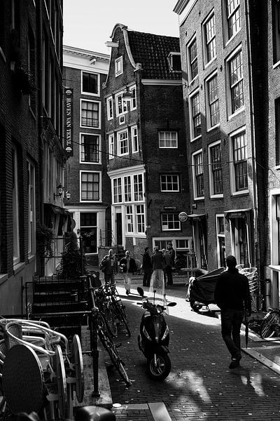 Amsterdam in Schwarz und Weiß von Apple Brenner