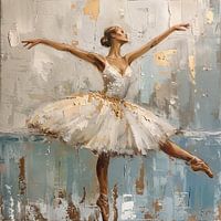 Ballerina oil painting
