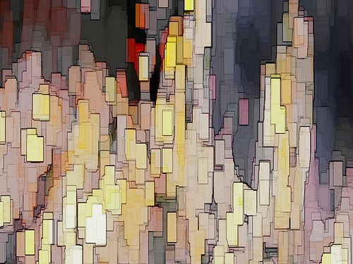 City-art, Light City by night.