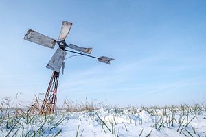 Windmolen in het weiland sur Moetwil en van Dijk - Fotografie