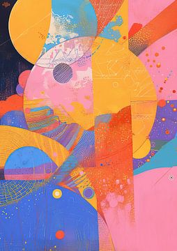 Abstract | Color Rhythm Whirl van ARTEO Schilderijen