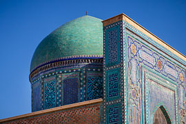 Shah-i-Zinda , de blauwe parel van Samarkand